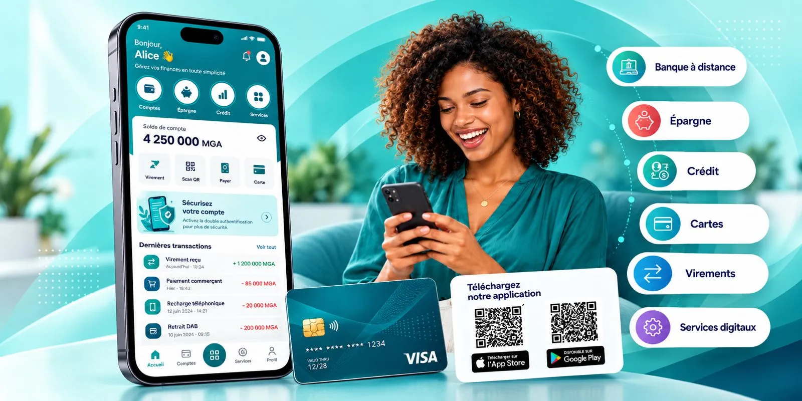 Major banking player in Madagascar