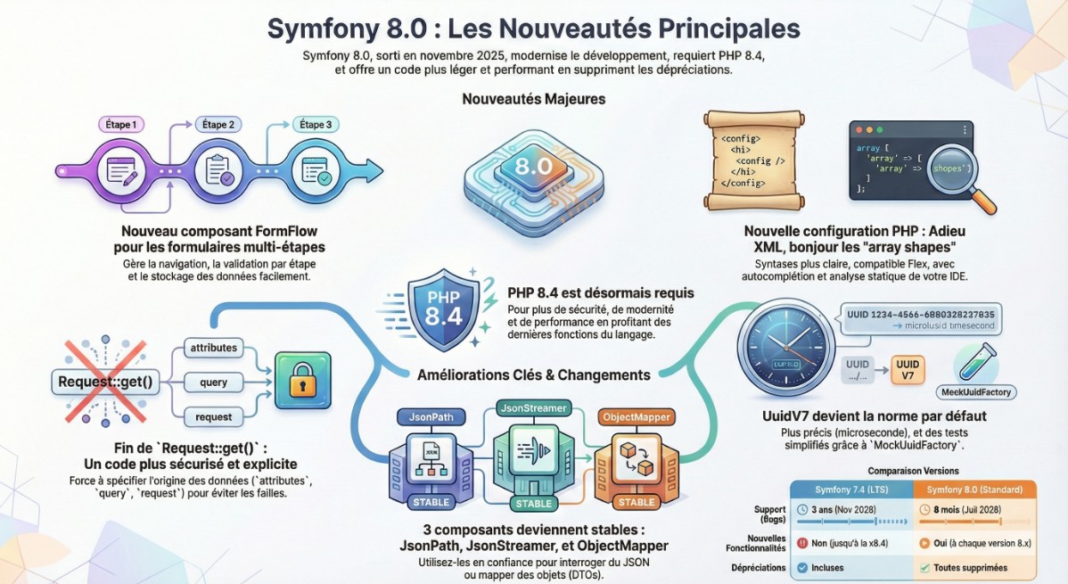 Symfony 7.4 & 8.0 - comment choisir la bonne version pour votre projet en 2025 ?