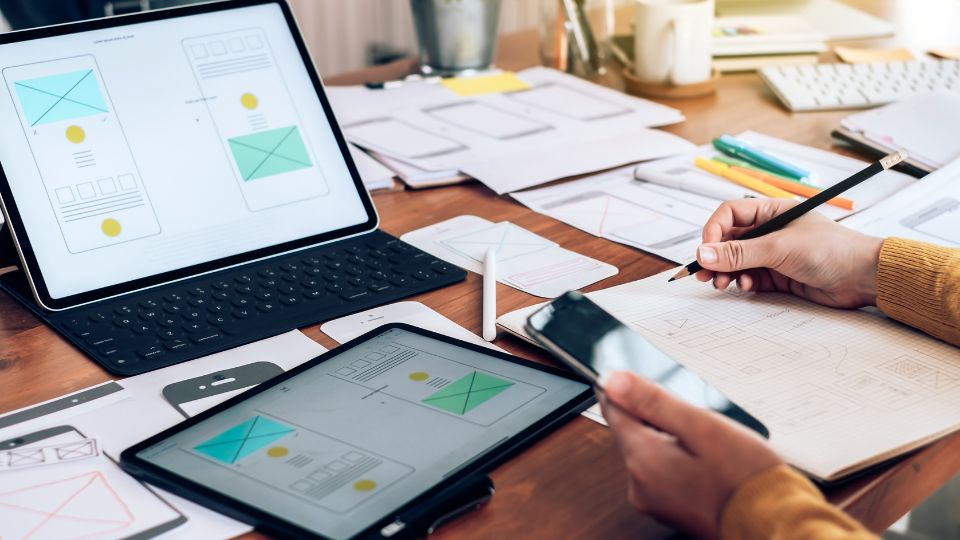 conception UX UI application web wireframes interface utilisateur SaaS