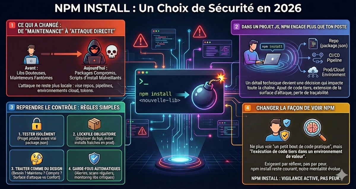 npm install et sécurité des dépendances JavaScript