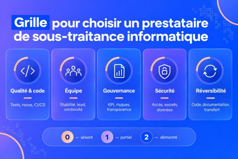 Grille pour choisir un prestataire de sous-traitance informatique